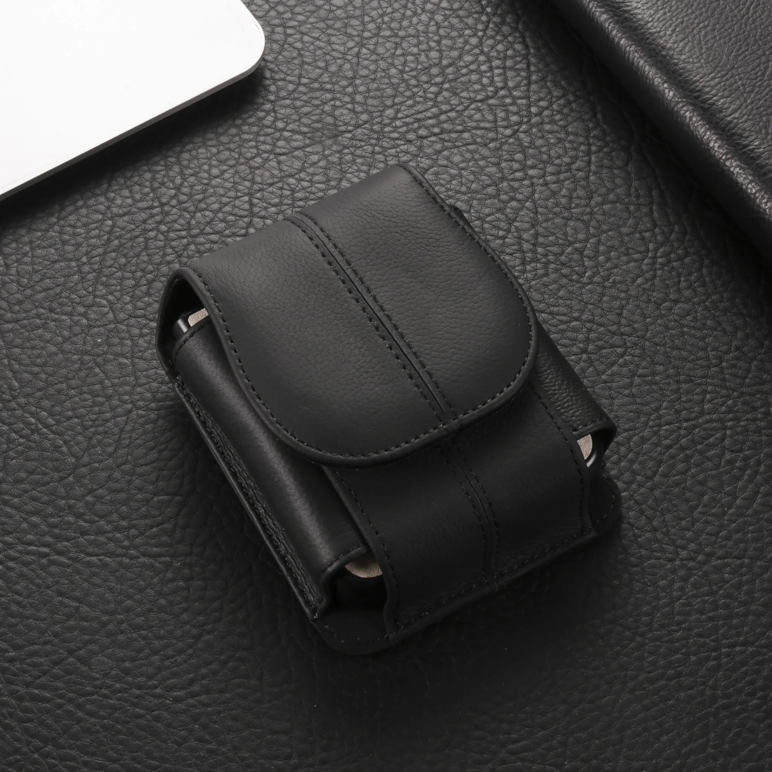 Cow Leather Belt Clip Case Holster Pouch For Samsung Galaxy Z Flip 7 6 5 4 3 Flip7 Flip6,Moto Razr 60 50 40 Ultra Men Waist Bag