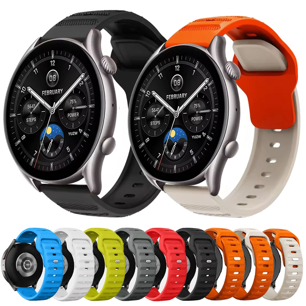20mm 22mm Watch Strap For Amazfit GTR 4 47mm 42MM/BALANCE/GTS 4 2 mini/BIP Breathable Belt huawei Galaxy Watch 7/FE/6/5/4 Bands