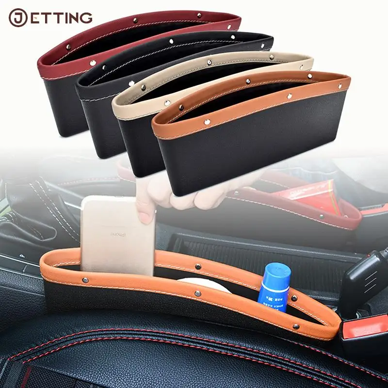 

1Pcs Leather Car Seats Gap Bag Car Accessories High Quality Storage Bag Seat Gap PU Case Storage Bag Car Organizer Artificial