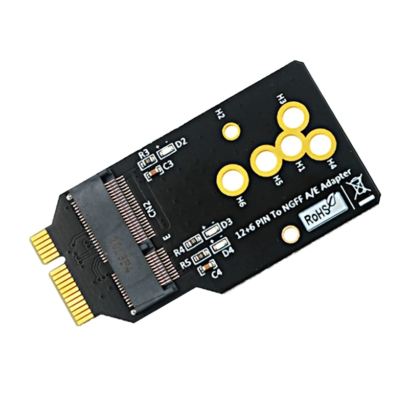 1 PCS AX200/201/210 WIFI6 Module To 12+6 Pin Adapter Board Support 2230 M.2 Key A/E Module Black Replacing BCM94360CS2 Card