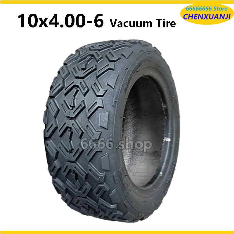 10X4.00-6  Tubeless Vacuum Tyre For Harley Electric Citycoco Scooter  snow plow Go karts ATV motorcycle part