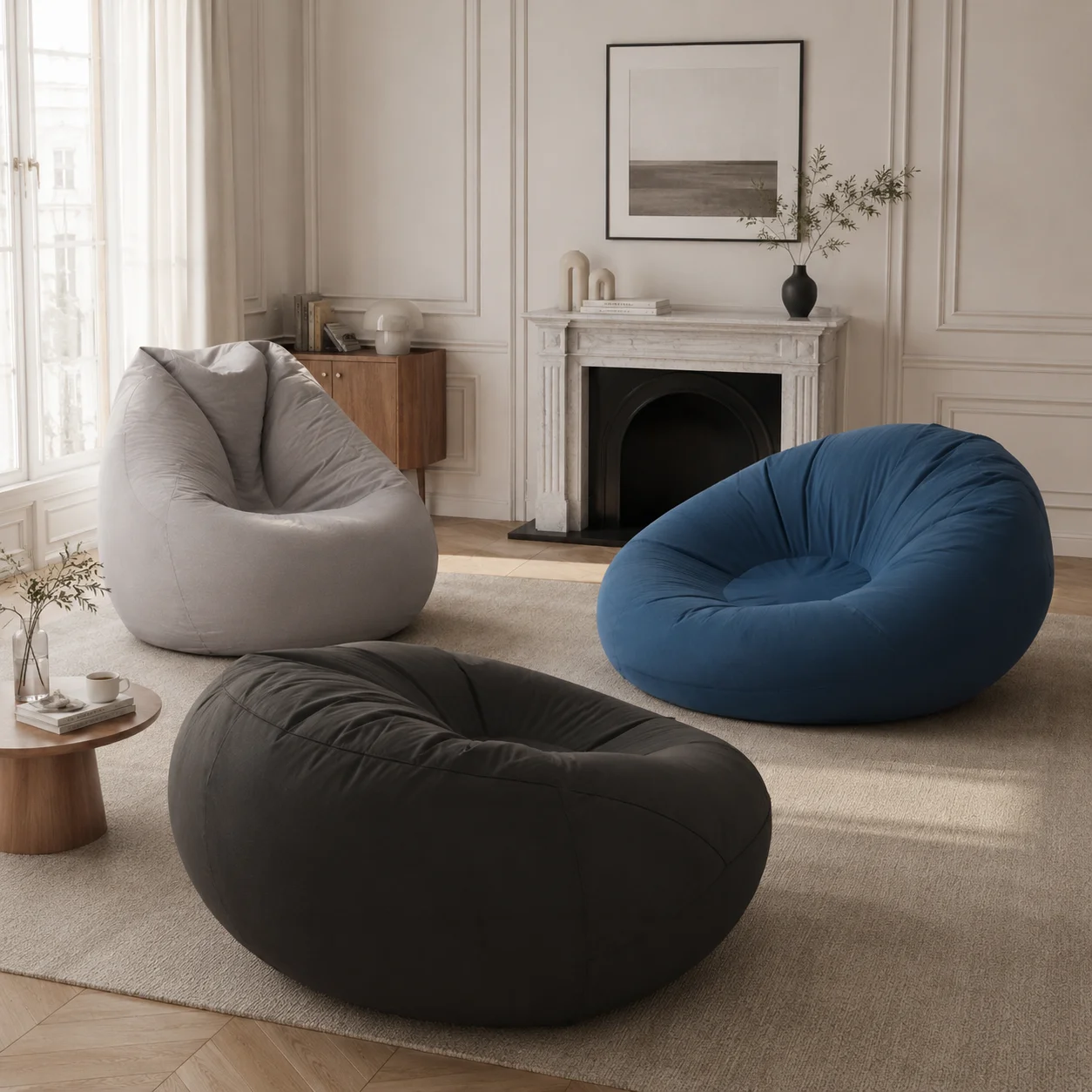 #Factory Direct Single Modular Sofa Full Foam Compressed Fabric Box Packaging Wholesale Living Room Chair