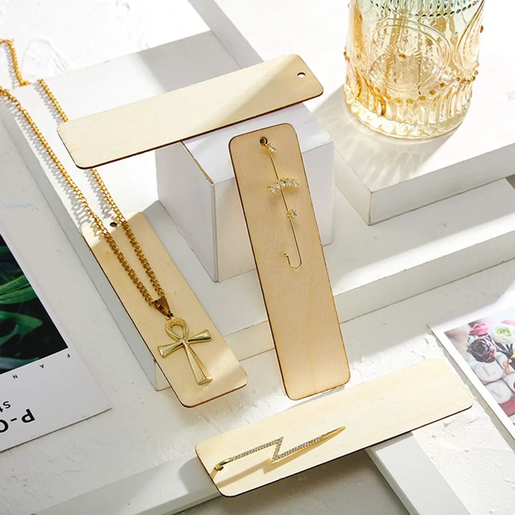 1Set Blank Bookmarks Elegant Design Good Texture Meaningful Present Christmas Tags Valentine Gift Office Supplies