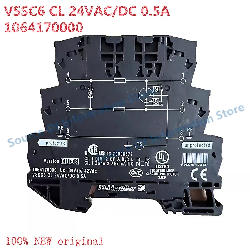 

VSSC6 CL 24VAC/DC 0.5A Electronics Surge Protection 1064170000