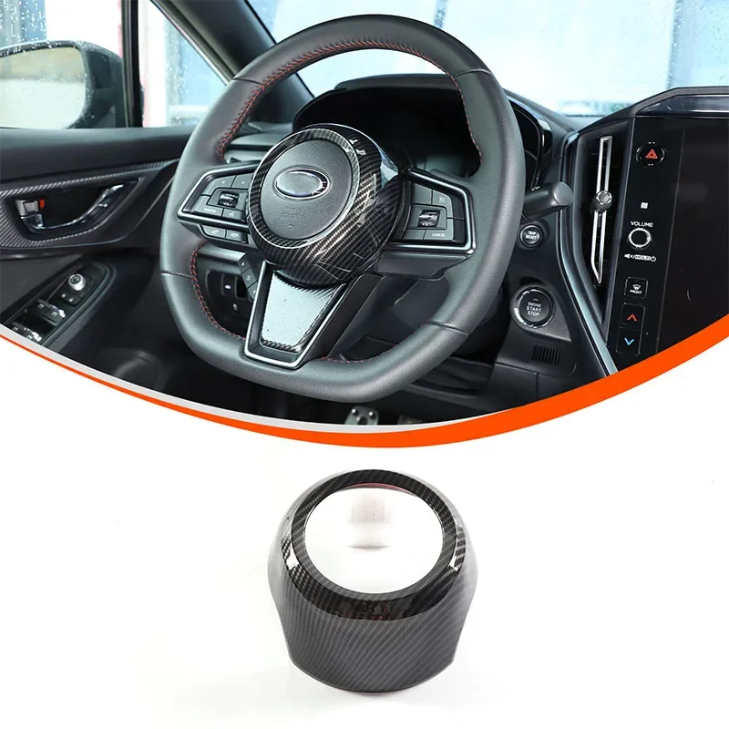 For Subaru WRX 2022-2024 ABS Car Automotive Steering Wheel Outer Frame Horn Button Cover Decorative Accessories