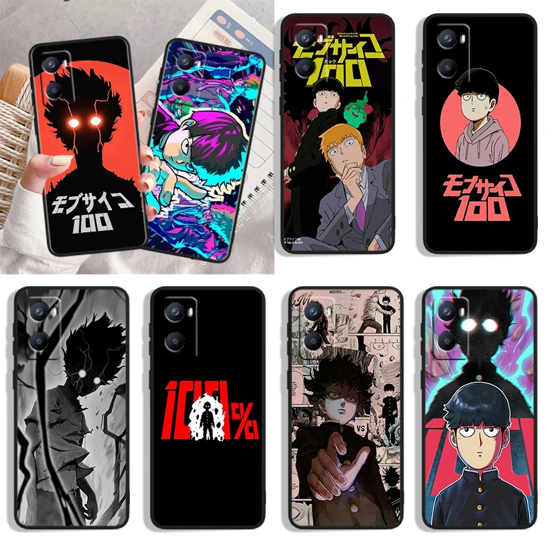 Mob Psycho 100 mofu Phone Case For OPPO A31 A52 A53 A54 A55 A56 A57 A72 A73 A74 A76 A77 A93 A94 A96 A98 S Black Cover Soft Funda