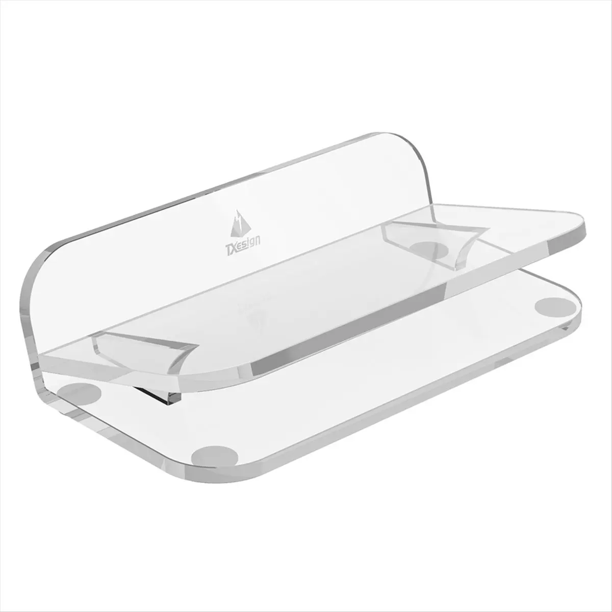 SWXF  Acrylic Desktop Speaker Stand Angle Riser Anti-Slip Base for Emberton III for Pill 2024 Flip 7 Clear
