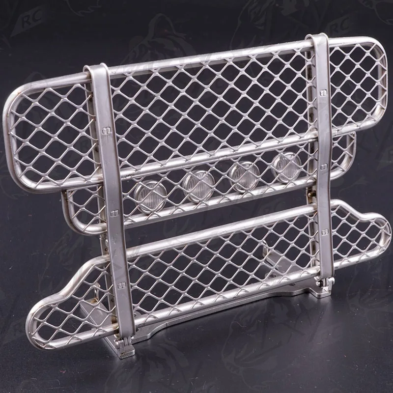 Metalowy przedni zderzak w skali 1:14, akcesoria do tuningu dla ciężarówek RC Tamiya SCANIA R620 R470