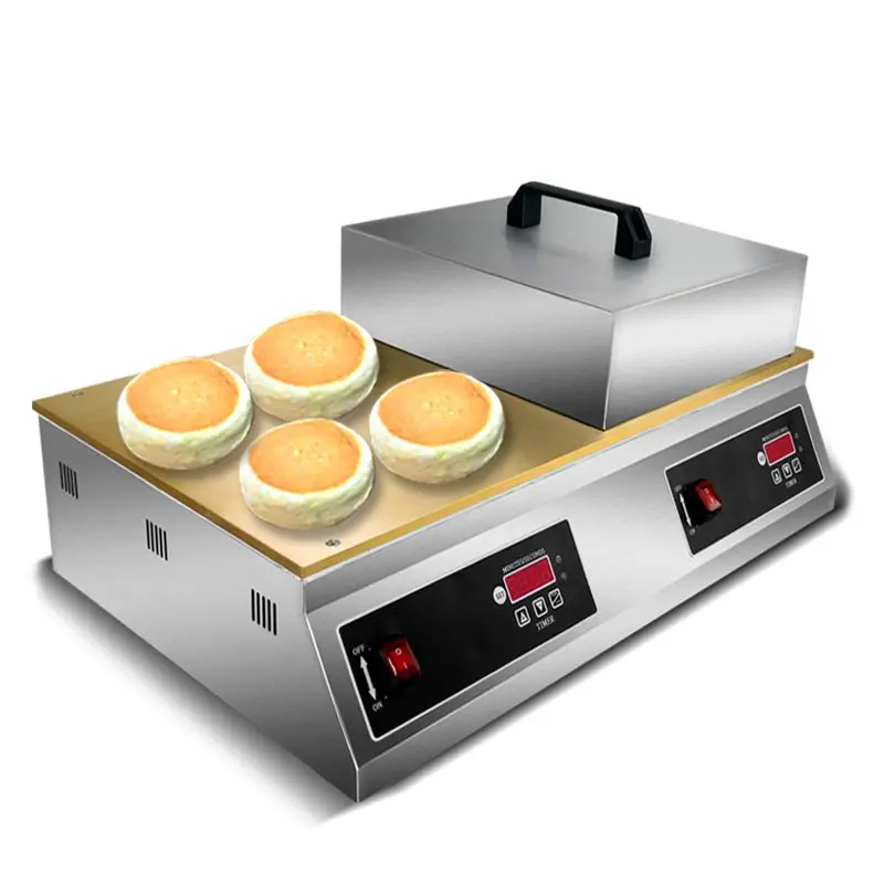 Commercial Waffle Maker Non-Stick Cake Baking Souffle Pancake Machine