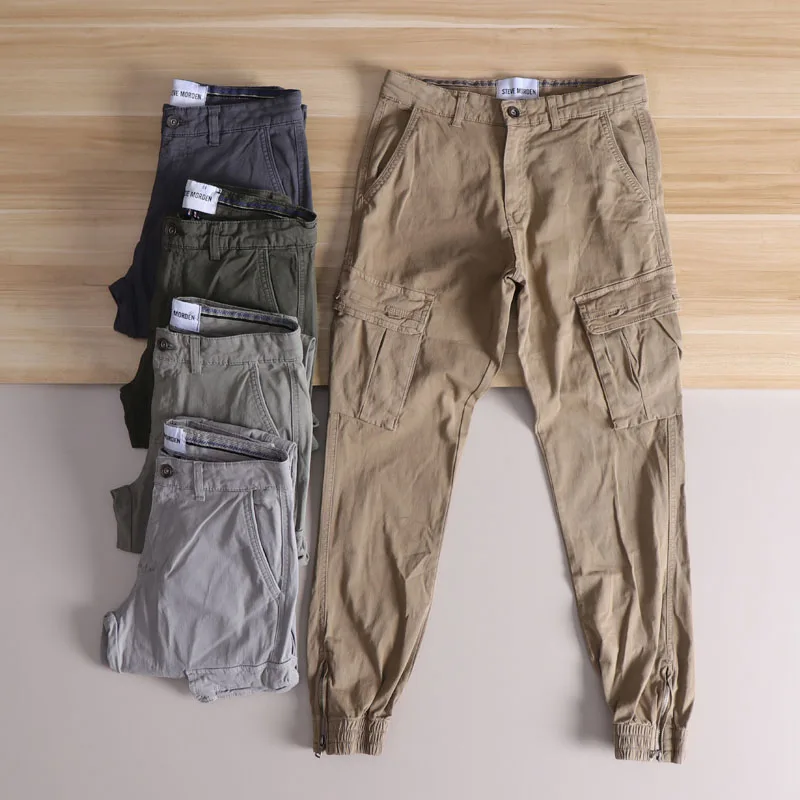 

German Precision New 2025 Spring Men's Cotton Workwear Casual Pants Waed Versatile Comfortable Faionable Urban Sle