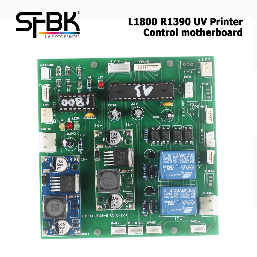 Main controller motherboard and signal control card for automatic A3 L1800 R1390 UV printer, compatible with A3-6C and A3-6N