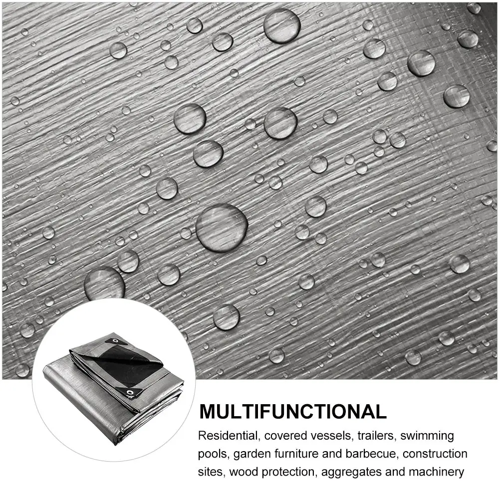 

1 pc Sun Protection Tarpaulin Thickened Waterproof Pe Canopy Uv Resistant Dust Proof Cover For Garden Furniture Pool Trailer