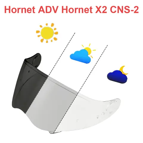 SHOEI Hornet ADV 헬멧 렌즈 실드 윈드 실드 오토바이 헬멧 액세서리 용 CNS-2 헬멧 바이저