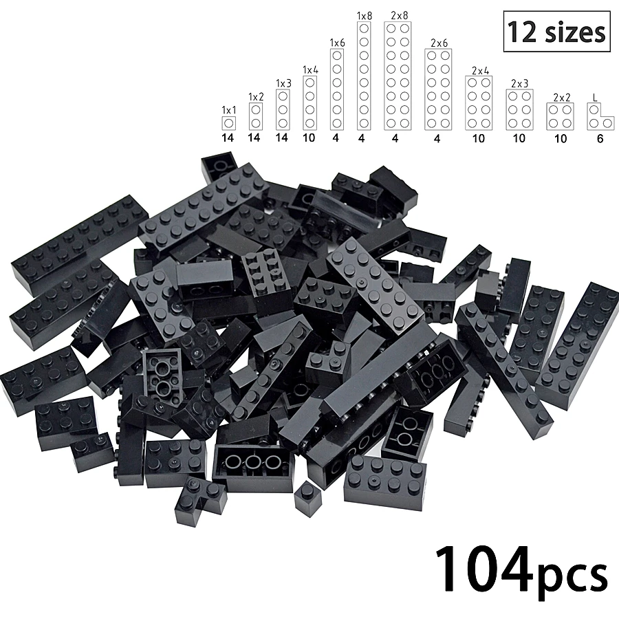 DIY Bouwstenen Muur Figuren Bakstenen 1x2 1x3 1x4 L Stippen Educatief Creatieve Bouw Baksteen Maat Compatibel Kleine Bakstenen
