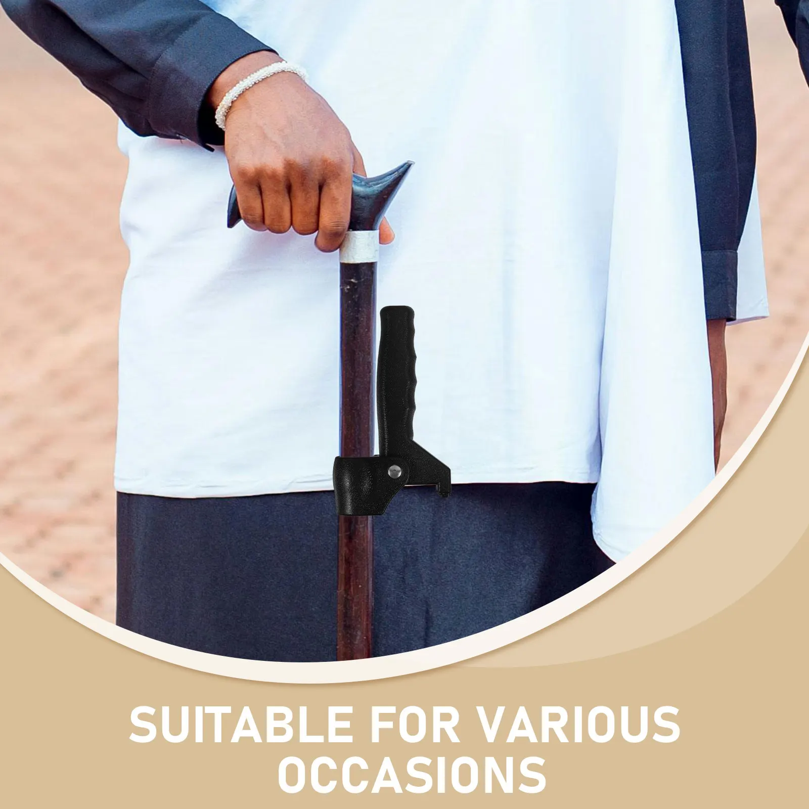 22Mm Foldable Power Assisted Walking Cane Handle for Elderly Seniors Stable Support Anti Slip Upright Standing Aid Cane