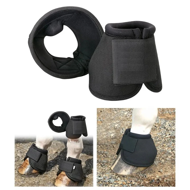 Horse Bell Boot Equine Hoof Boot Quick Drying & Comfort Heavy Duty Protection Equestrian Accessories Equipment