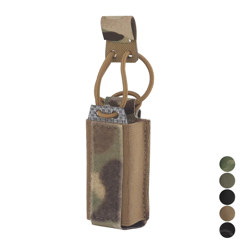 

Multi Caliber Pistol Mag Pouch 9mm .40S&W .45ACP MOLLE Mount EDC Flashlight Utility Carrier Field Use Hunting Gear Accessory