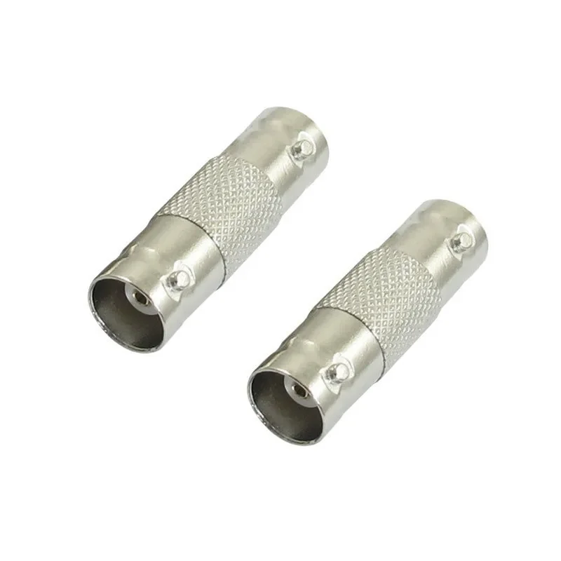 2 pçs/lote Coaxial BNC Conector BNC Fêmea para Fêmea Em Linha Acoplador Extender para Câmera de Segurança CCTV Sistema de Vigilância de Vídeo