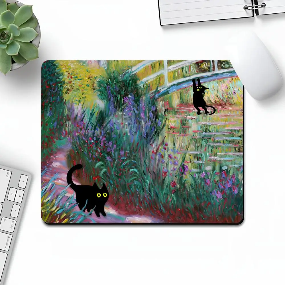 Artist Claude Monet Valorant Mouse Pad Art Gaming Gamer Small Rubber Locking Edge Large Computer MousePad Laptop Desk Pad