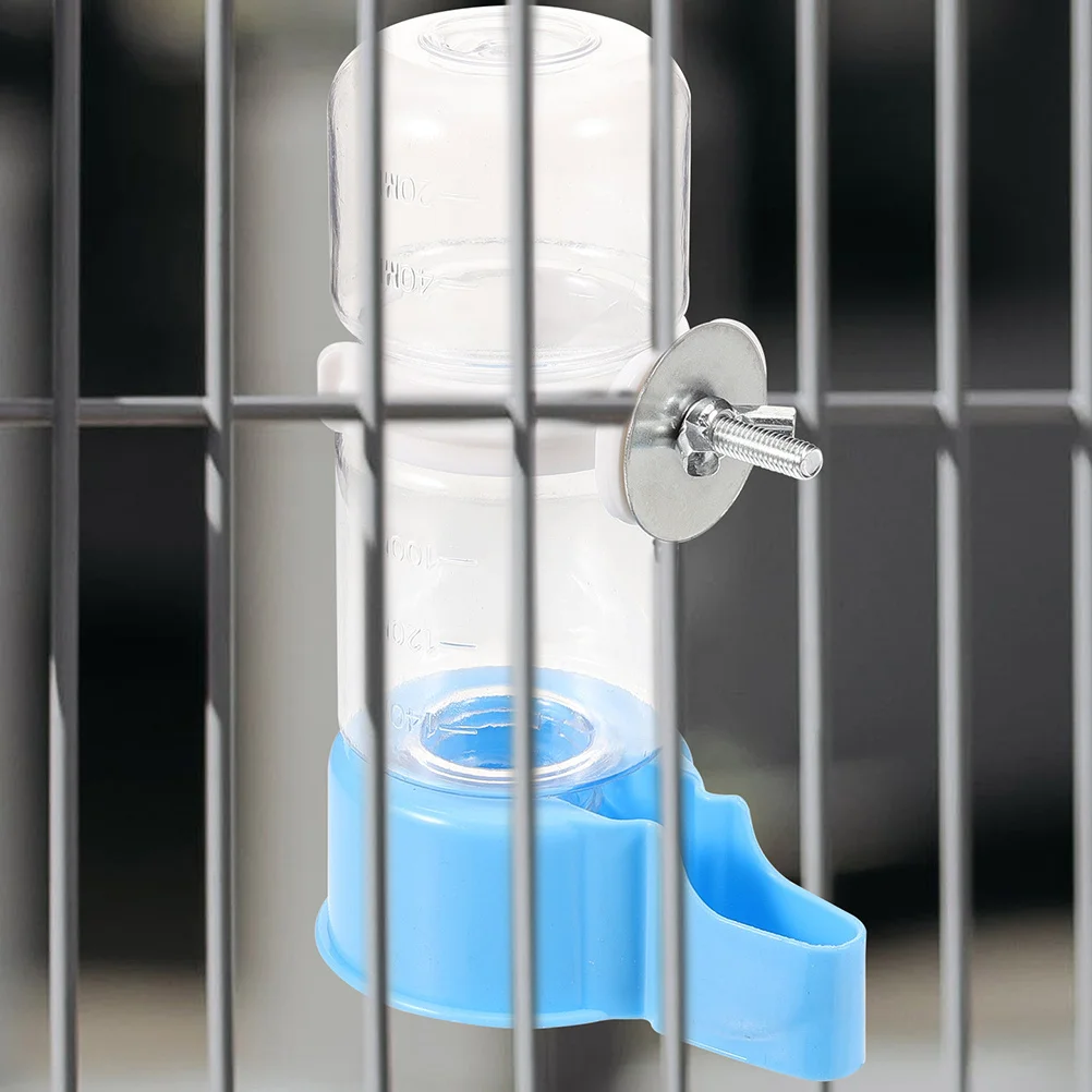 

2Pcs Parrot Water Dispenser Automatic Bird Water Feeder Blue Plastic Cage Drinkers Small Birds Hamster Accessories