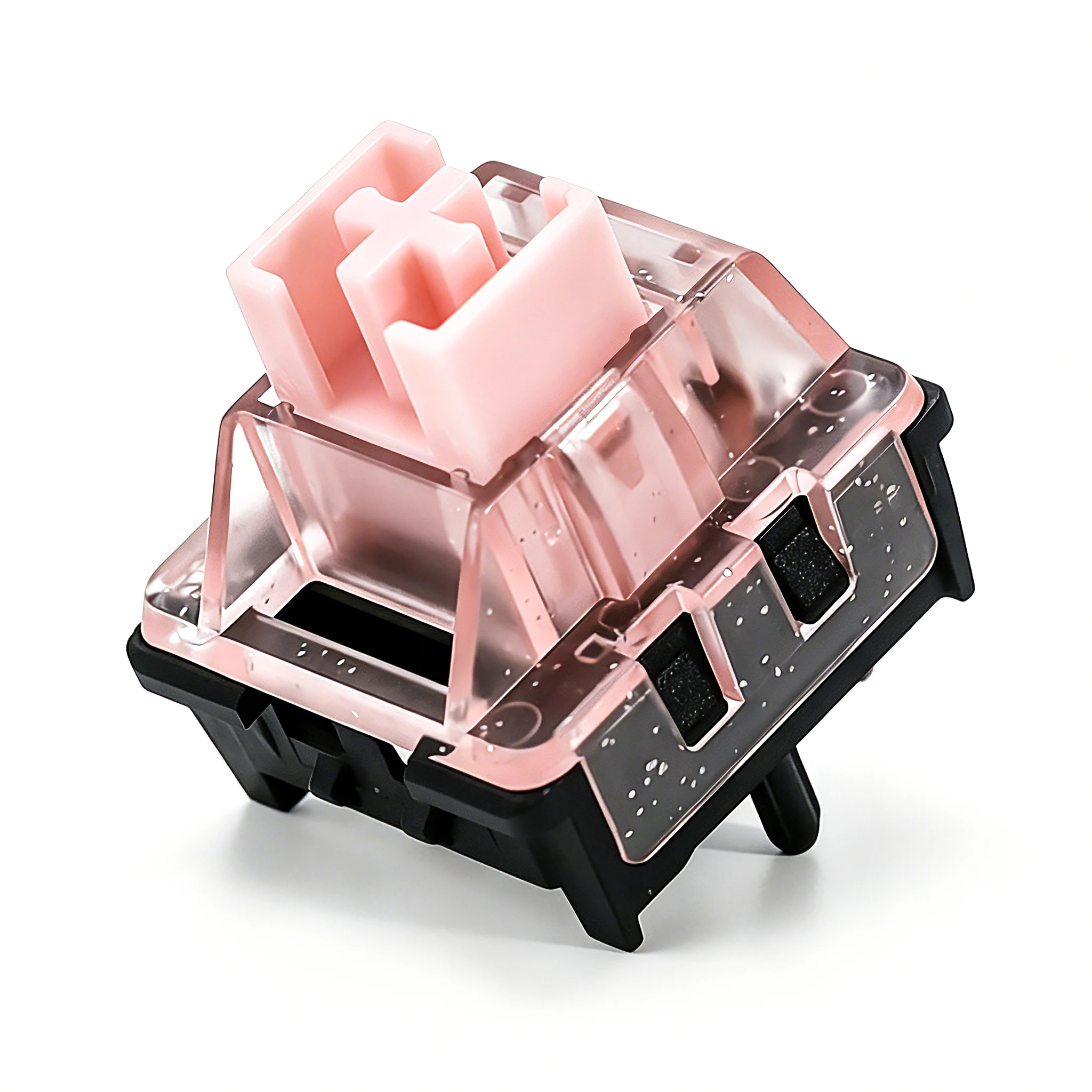 KBDiy Night Sakura Schalter Glitzer Pink 30gf 5-Pin Linear Creamy Switches POM PC für Custom DIY 60% Gaming Mechanische Tastatur – Detail 4