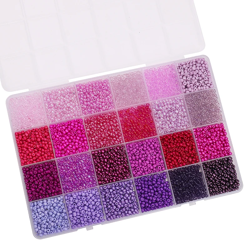 Ongeveer 5200 Stuks24 Raster Rijst Kraal Doos Handgemaakte DIY Sieraden Armband Oorbellen Kandi Sieraden Accessoires Materialen - afbeelding 1