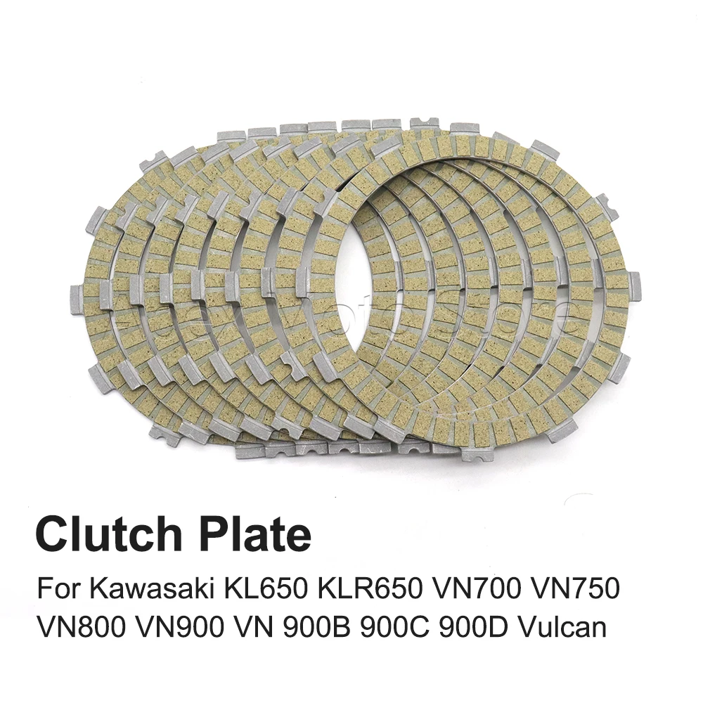 

For Kawasaki KL650 KLR650 VN700 VN750 VN800 VN900 VN 900B 900C 900D Vulcan 900 Motorcycle Clutch Plate Friction Disc Kits
