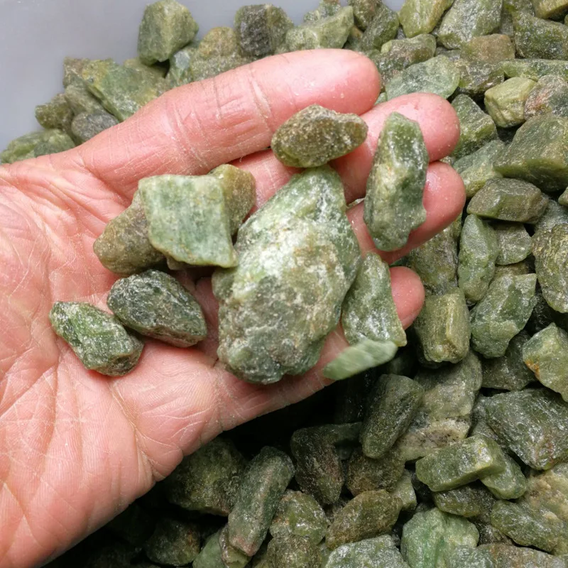 450g Raw Green Apatite Crystal Healing Crystals and Stones 20-40mm Mixed Irregular Semiprecious Gemstone Bulk Lot Making Jewelry image 5
