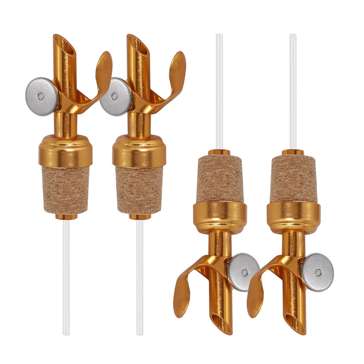 JLMC 4 Pack Olive Oil Spout with Cork Oil Spout Liquor Pourers Olive Oil and Vinegar Stopper for Kitchen Pours Liquor or Oils