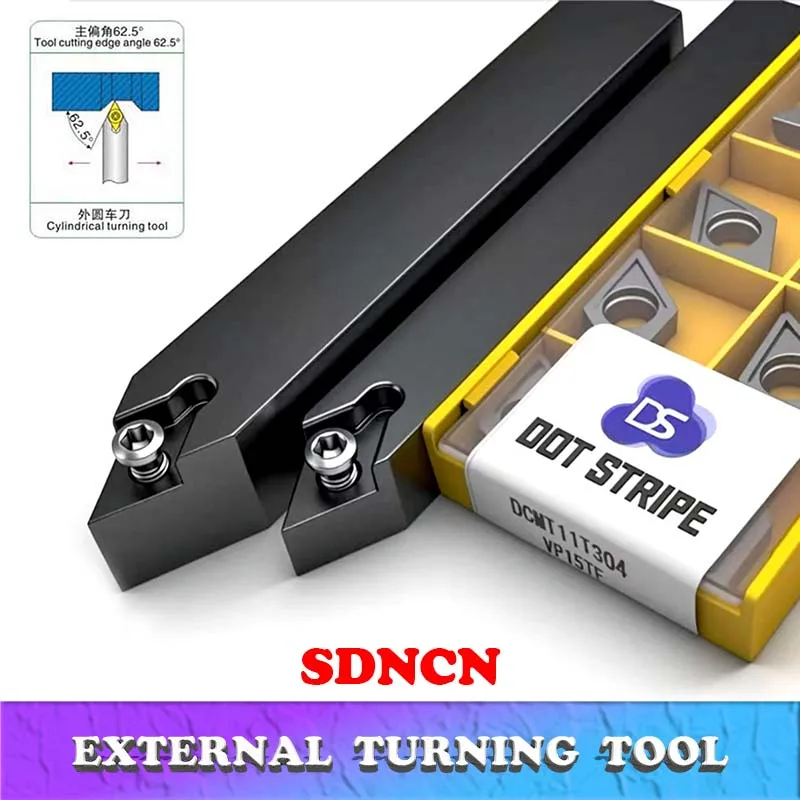 

Оригинальный SDNCN1212H07 SDNCN1212H11 Внешний токарный держатель инструмента Твердосплавные вставки для резки металла DCMT SDNCN Токарный станок с ЧПУ Режущие инструменты
