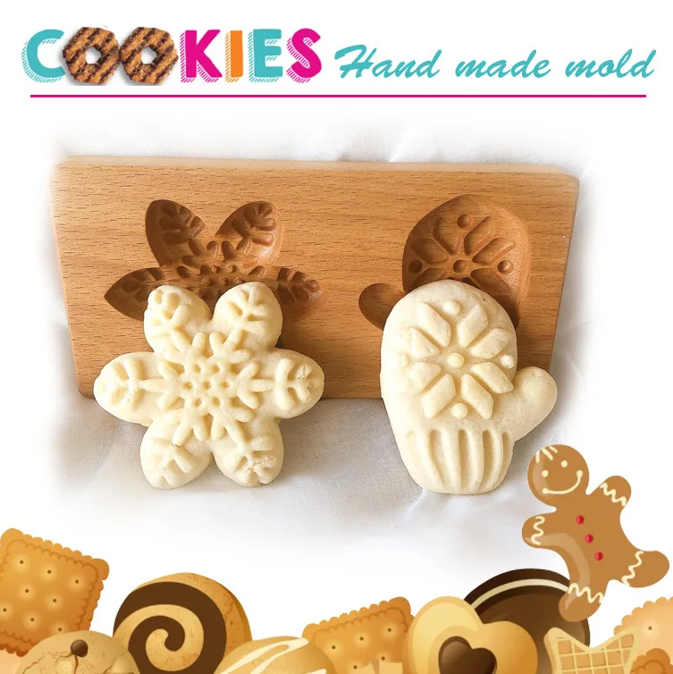 29 Styles Wooden Cookie Mold Kitchen Household Gingerbread Cake Mould Press Christmas 3D Biscuit Embossing Molds Bakery M533