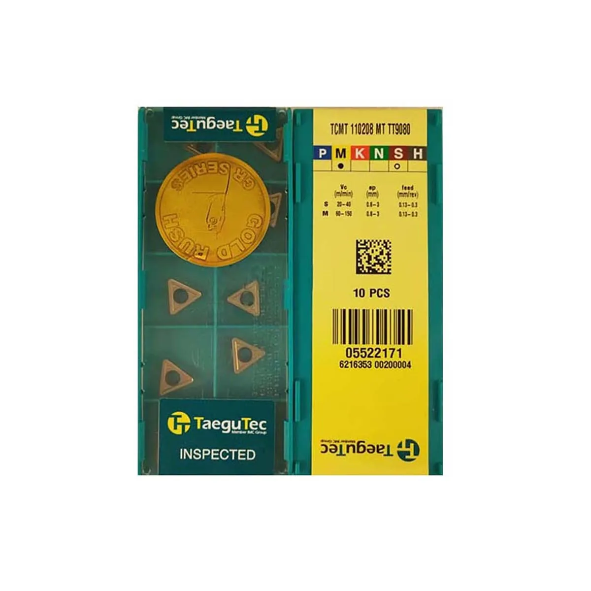 TaeguTec 100% الأصلي TCMT TCMT16T308 TCMT16T304 TCMT110202 TCMT110208 TCMT090204 TCMT110204 متوسطة كربيد تحول إدراج