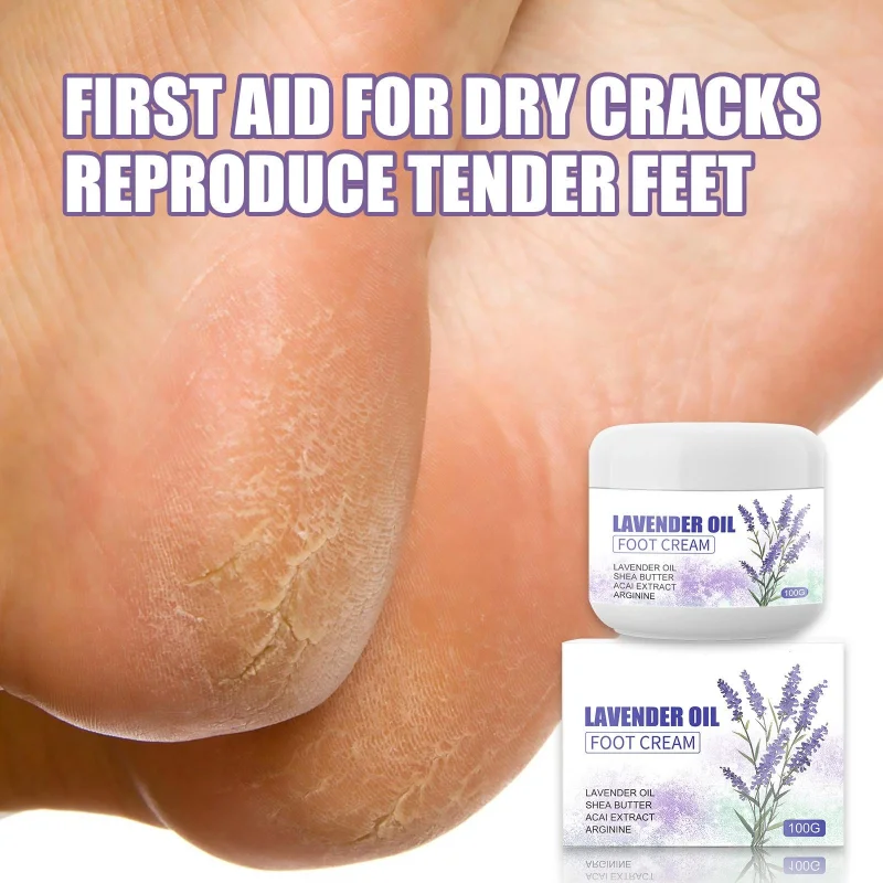 Lavender oil foot cream anti freezing and anti cracking moisturizing moisturizing and anti cracking