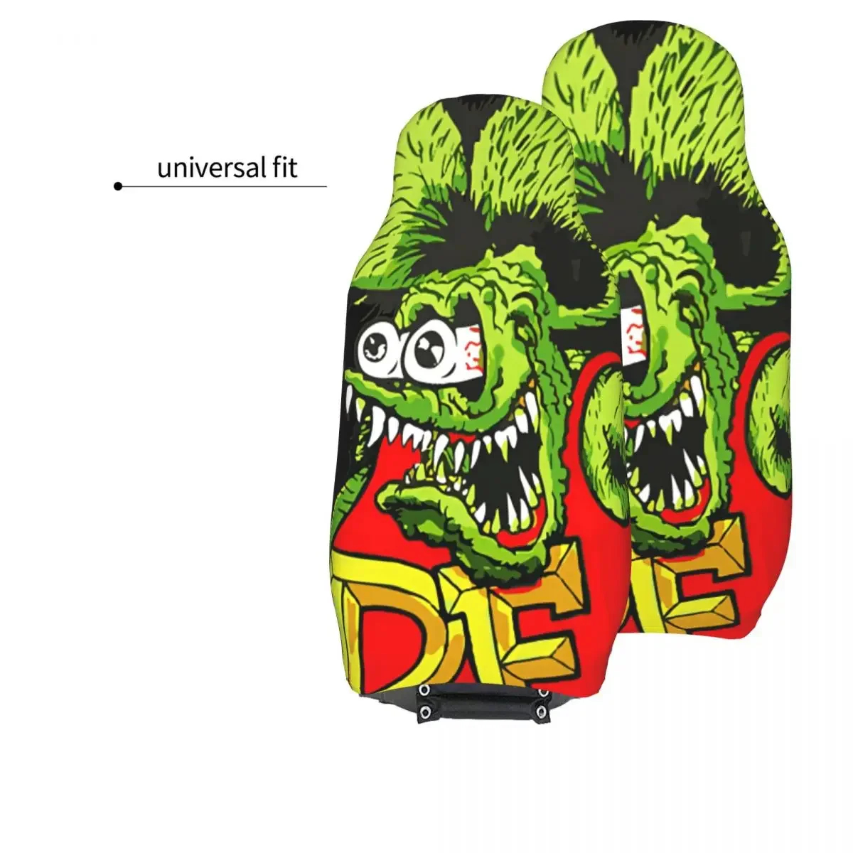 The Rat Fink Car Seat Cover Custom Printing Universal Front Protector Accessories Cushion Set