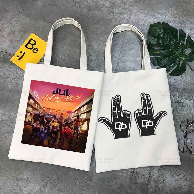 JuL C'est Pas Des حقائب اليد النسائية الجديدة الأكثر مبيعًا حقيبة يد الموضة حقيبة قماش قنب حمل حقيبة كتف عادية للسيدات