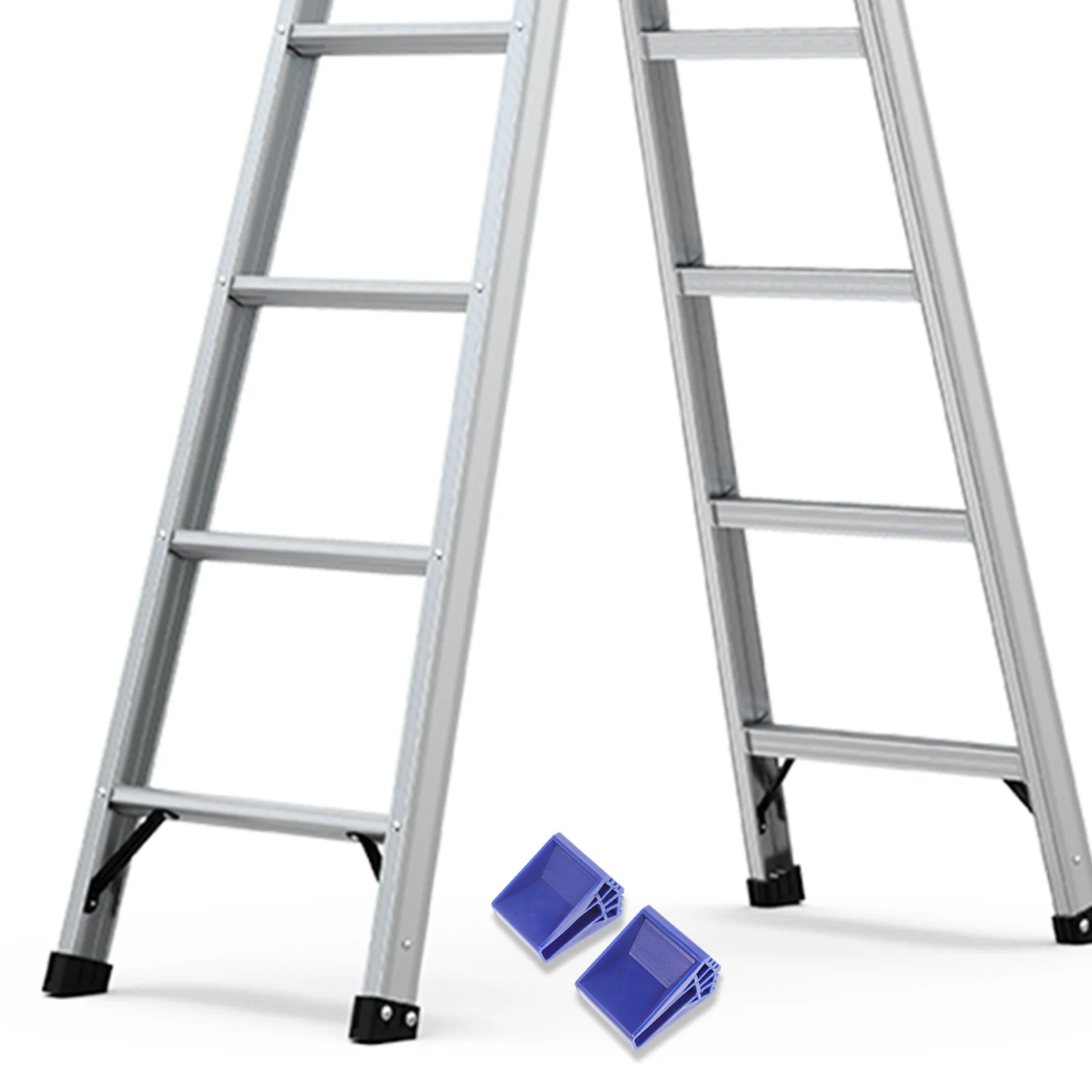 2 قطعة نونسليب سلم قدم حماة بولي كلوريد الفينيل المضادة للانزلاق غطاء سميك ل العلية تمديد سلالم استخدام آمن الملحقات #1