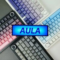 AULA F75Pro Wireless Gaming Mechanical Keyboard 75% Customized RGB Layout Gasket Mounted Side-engraving PBT Keycaps