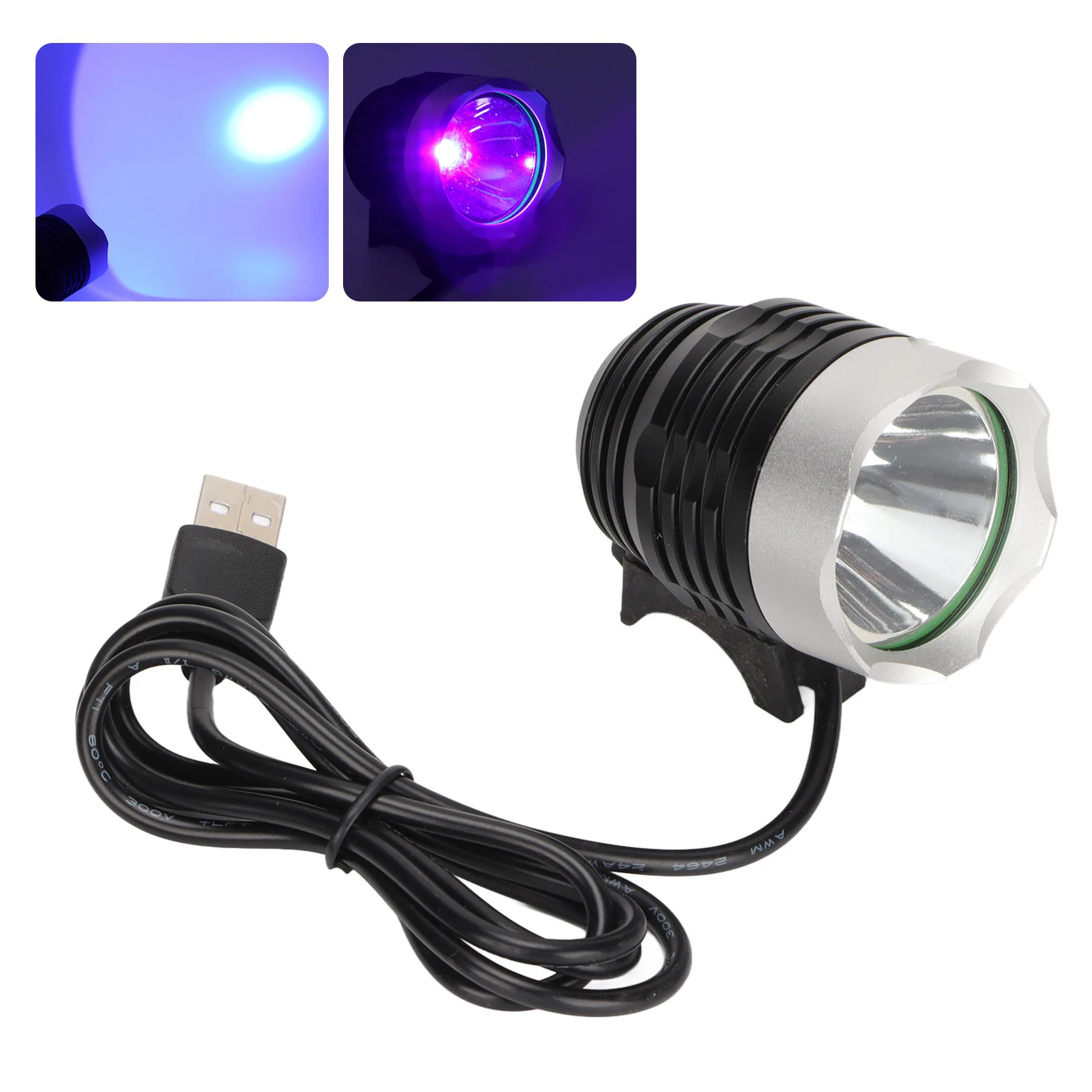 ZK30 USB 전원 395nm UV 블랙 라이트 5V 10W LED UV 램프 3 기어 전화 PCB 수리 수지 경화