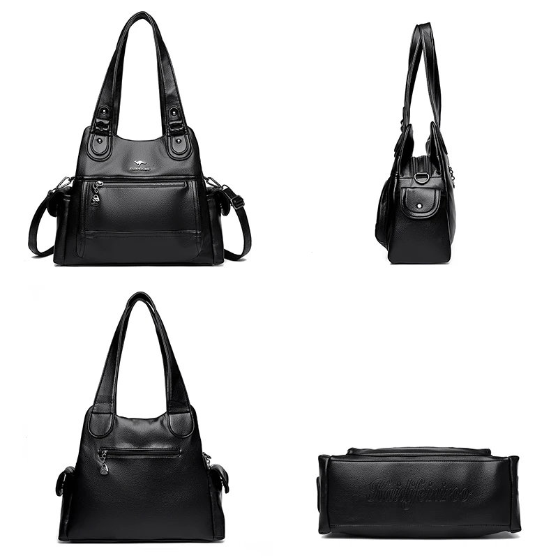Fashion Brand Ladies Leather Messenger Bags Hot Luxury Handbags Women Bags Designer Crossbody Large Capacity Female Shoulder Bag image 3