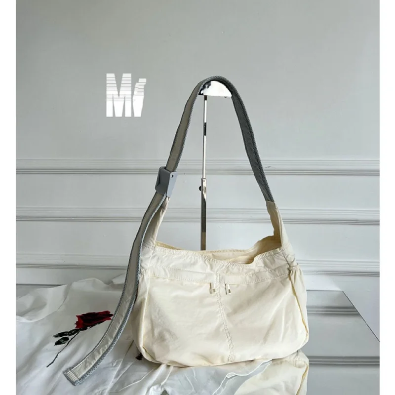 Large Capacity Fashion Casual Hobo Handbag Waterproof Korean Multi Pocket Women Crossbody Shoulder Bag