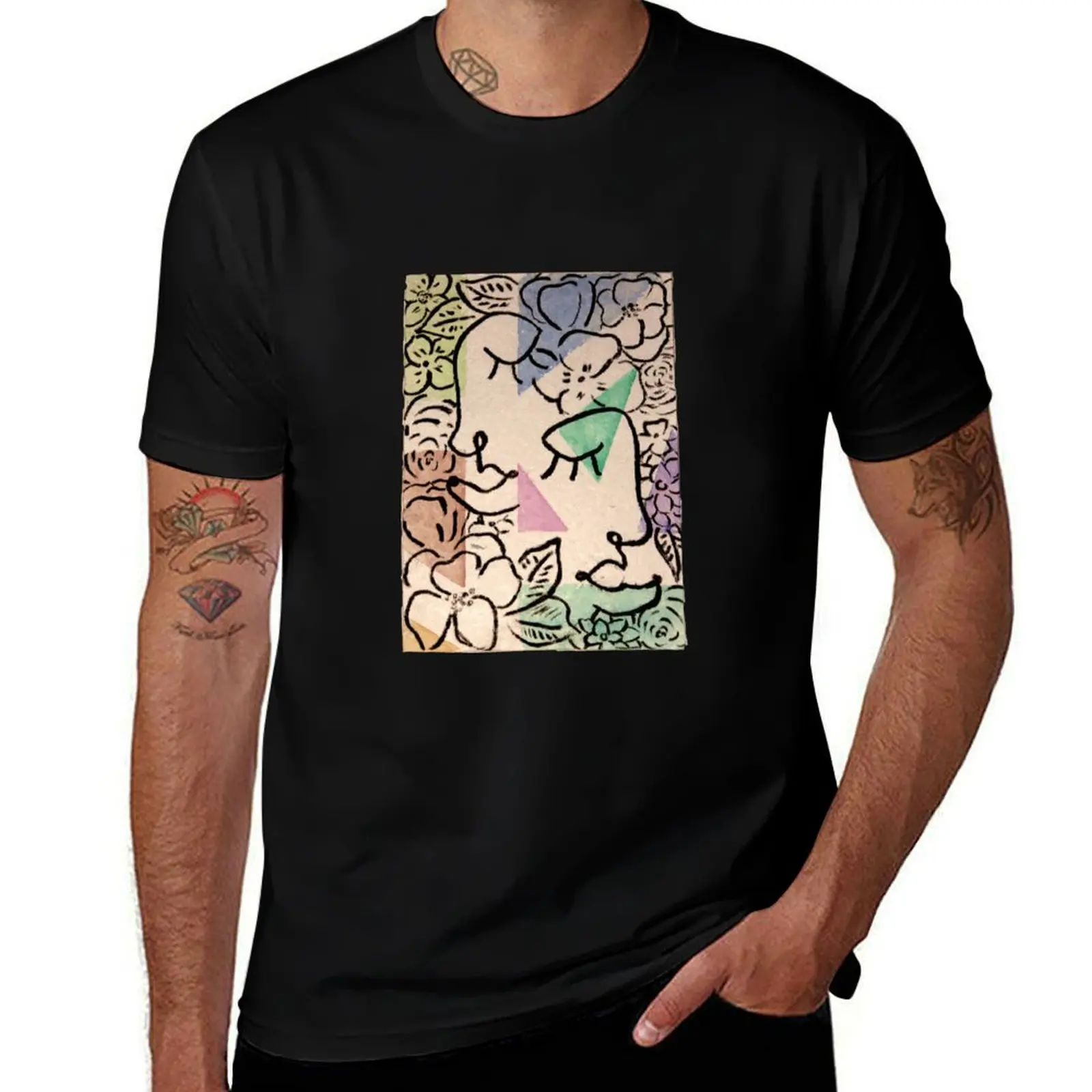 

Two Faced T-Shirt Casual Loose Fit Summer Tee Shirt