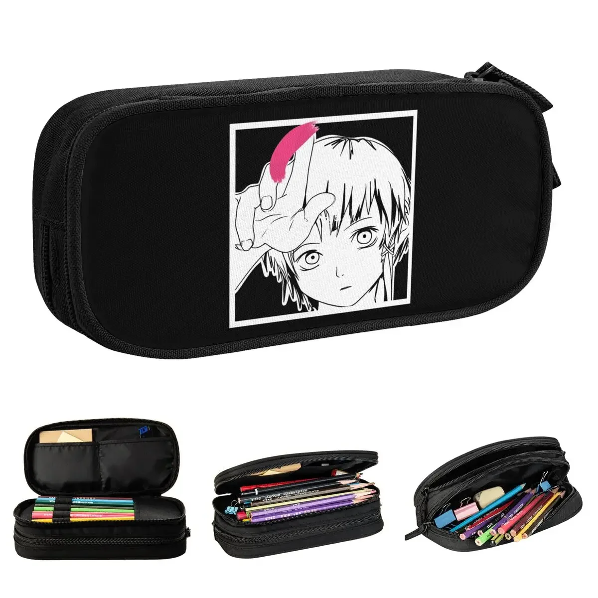 

Serial Experiments Lain 90s Sci Fi Pencil Cases Fun Pen Bag Student Big Capacity Students School Cosmetic Pencilcases