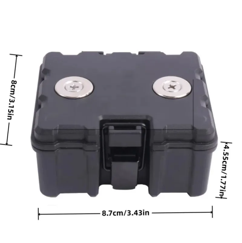 Strong Magnetic Storage Key Jewelry Holder Safe Box Container WaterProof RustProof Under Car Hider Secret Outdoor Spare Box