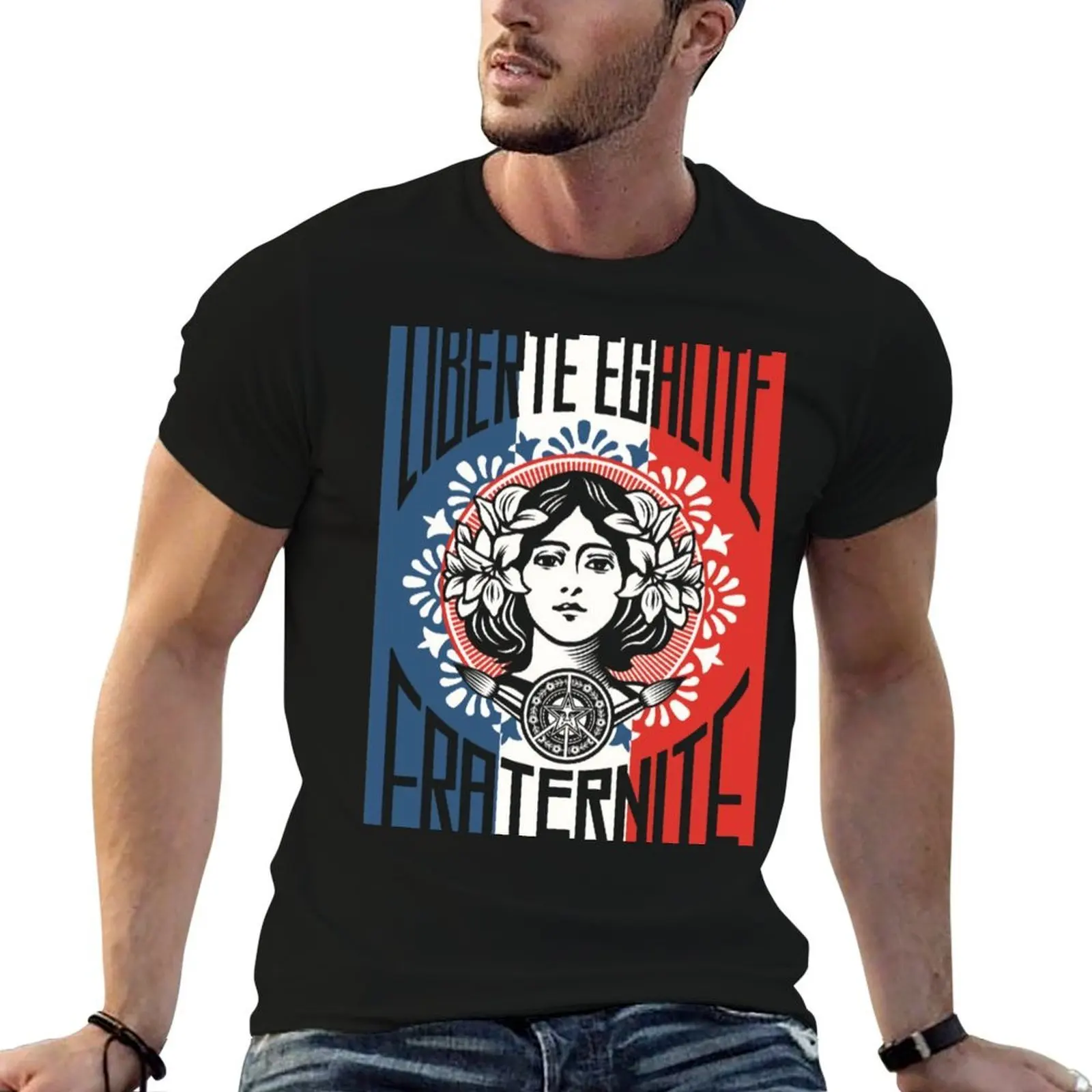 T-shirt Shepard Liberte Egalite Fraternite Dry Fit Running à manches courtes