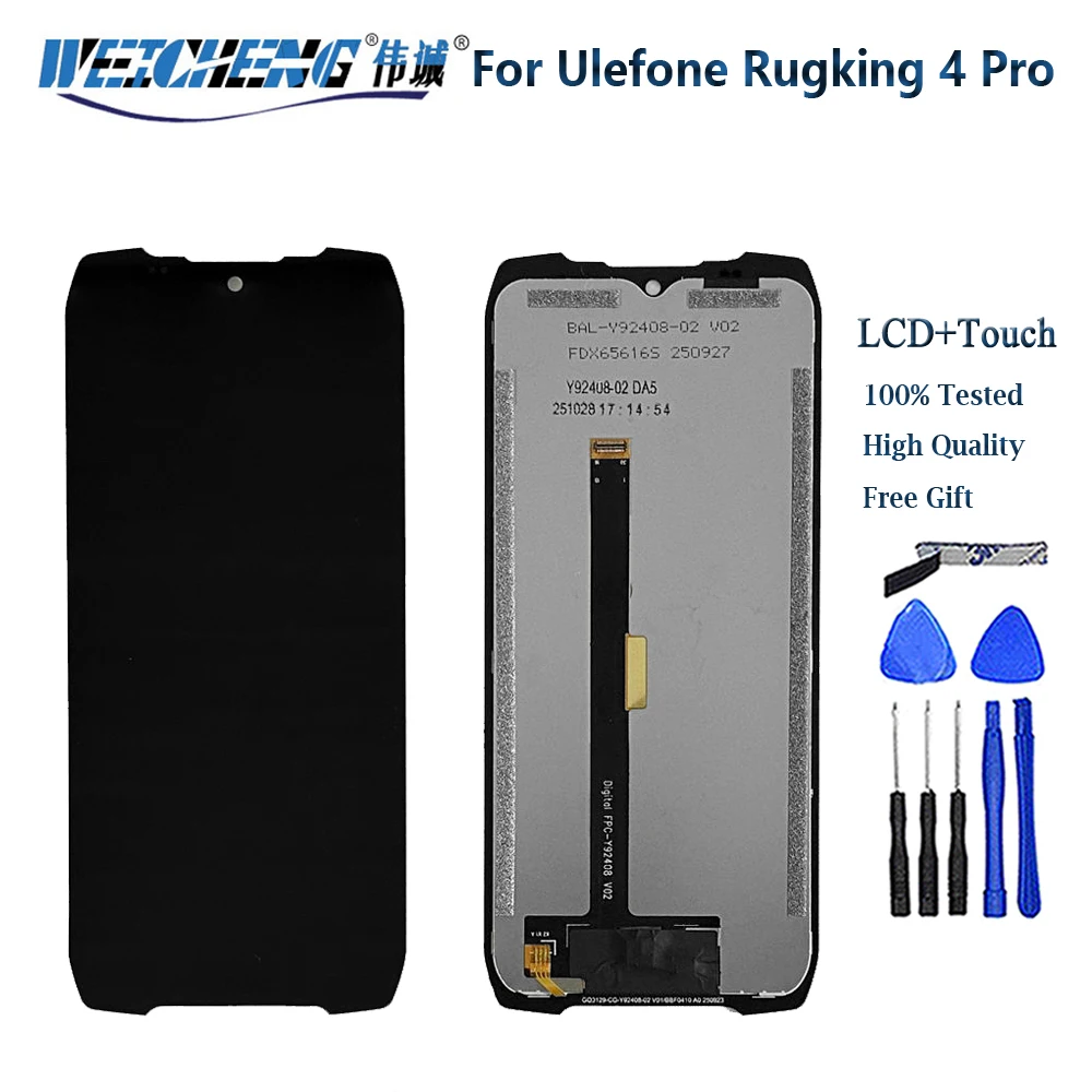 For Ulefone Rugking 4 Pro LCD Display Assembly Replacement For For Ulefone Rugking4 Pro LCD Screen Original Tested