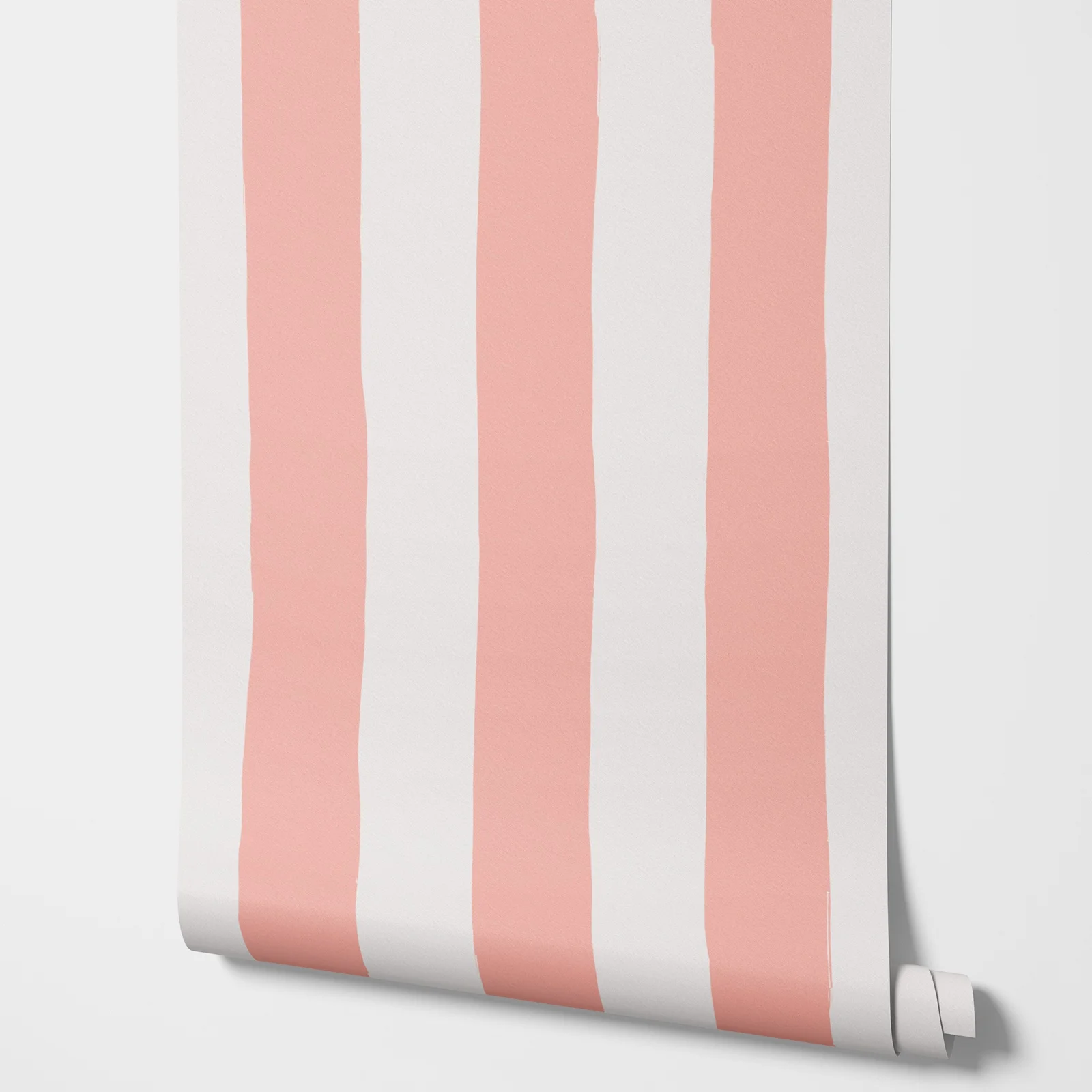 Avenie Fruit Salad Collection Stripes Removable Wallpaper, Stripe Pattern Wallpaper Peel and Stick with Geometric Pink Stripes