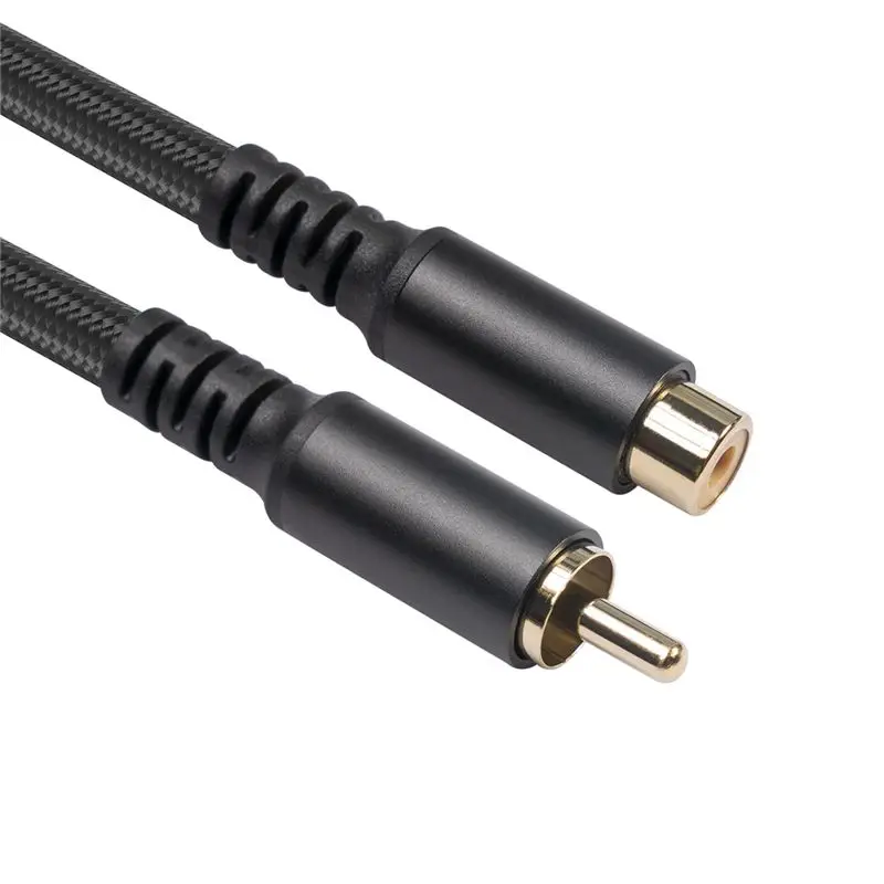 (BOFF) Cable de extensión RCA, cable de audio y video RCA, cable RCA macho a hembra para altavoz, subwoofer, cámara, HDTV, amplificador, 6M