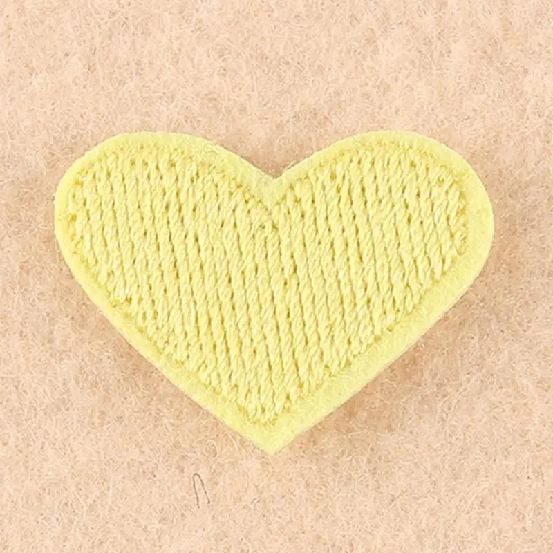 20Pcs Mini Heart Sew/Iron On Appliques Embroidery Patches DIY Clothing Arts 49MB