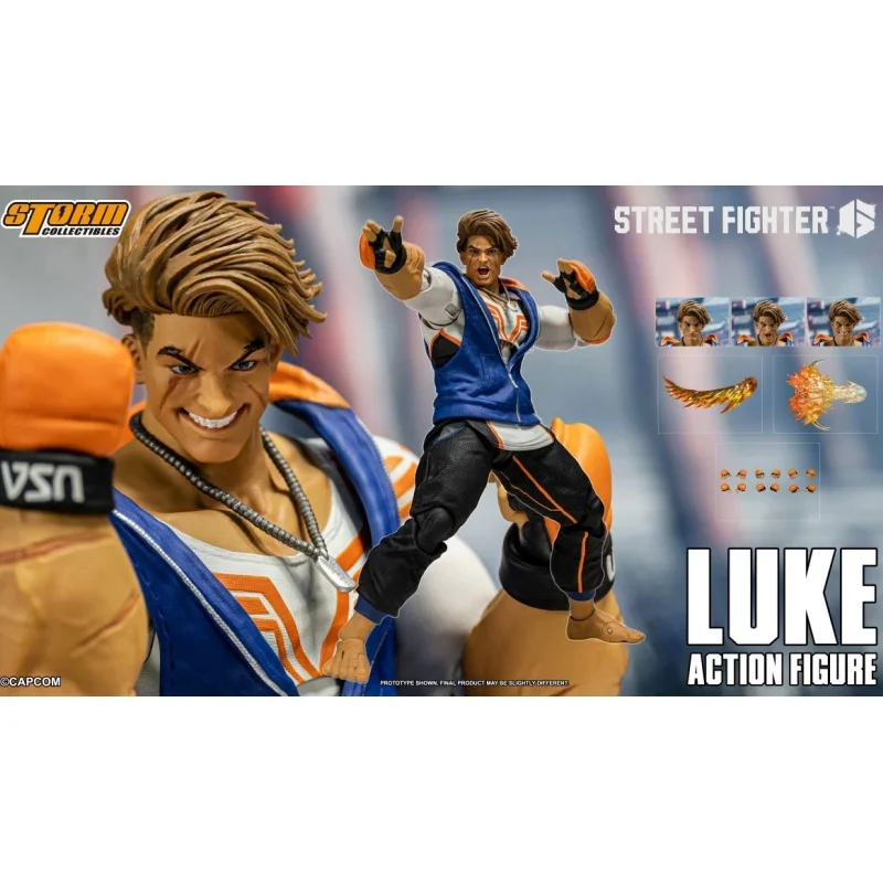 In STOCK Storm Toys 1/12 Street Fighter 6 LUKE LUKE CPSF27 Handmade Doll Model Action Figure Model Toys