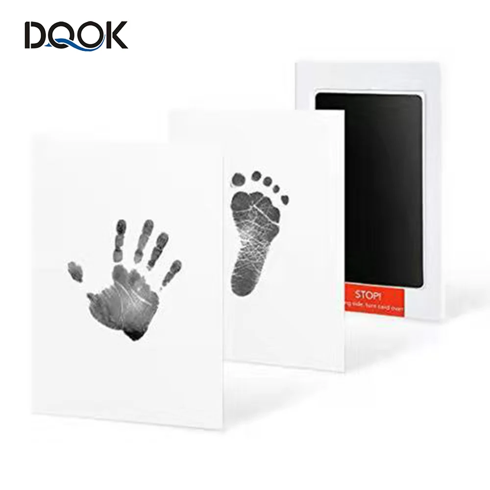 Newborn Baby DIY Hand And Footprint Kit Ink Pads Photo Frame Handprint Toddlers Souvenir Accessories Safe Clean Baby Shower Gift